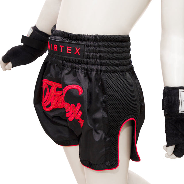 Childrens Thai shorts Fairtex BSK2104 Kids Midnight Red price