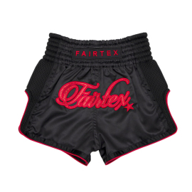 Childrens Thai shorts Fairtex BSK2104 Kids Midnight Red