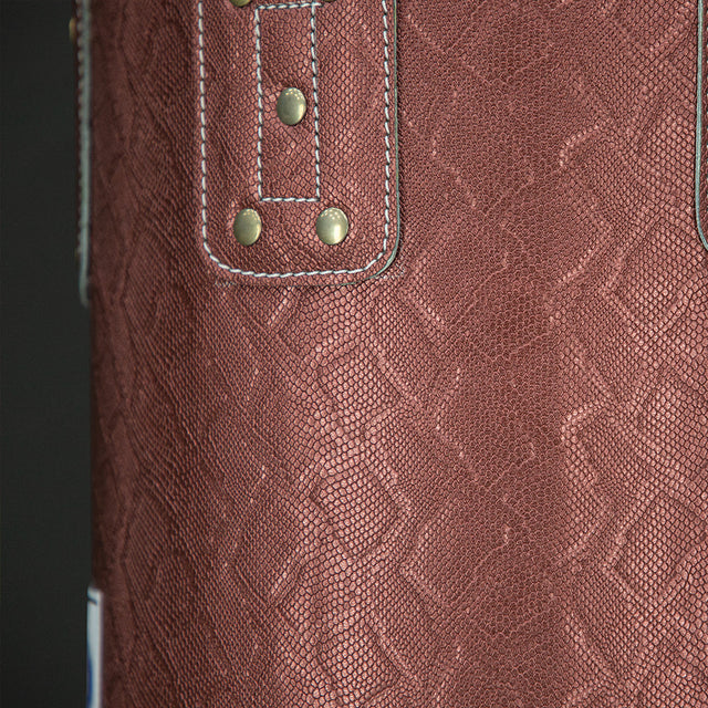 Fairtex HB6PY Muay Thai Banana Bag Python Print Red boxing bag photo