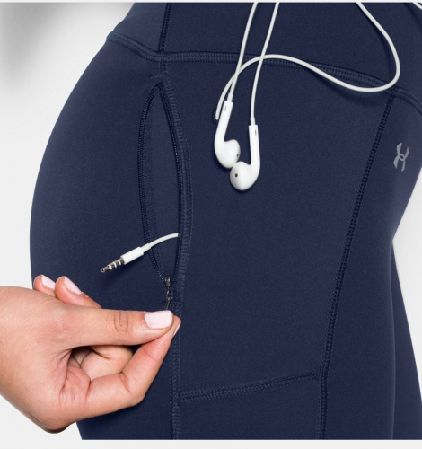 Жіночі компресійні штани Under Armour HeatGear Compression Fly By Leggings Navy фото