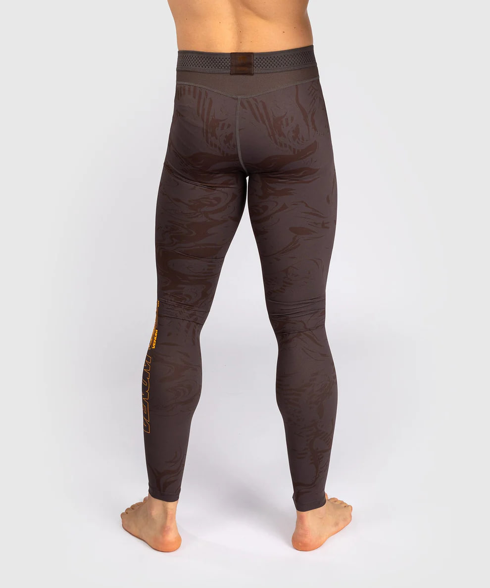 Компрессионные штаны UFC Venum FIGHT WEEK 4.0 Mens Spats Dark Brown фото
