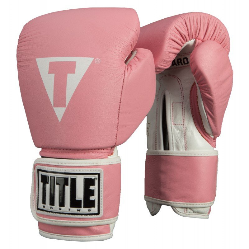 Боксерские перчатки Title Boxing Pro Style Leather Training Gloves Pink