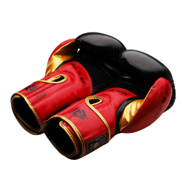 Боксерські рукавиці Peresvit Core Boxing Gloves Black Red Yellow, Фото № 3