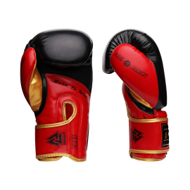 Боксерські рукавиці Peresvit Core Boxing Gloves Black Red Yellow, Фото № 2