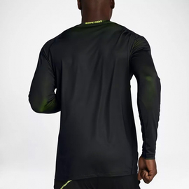 Лонгслив Nike Pro  Colorburst Mens Long Sleeve Volt Black, Фото № 2
