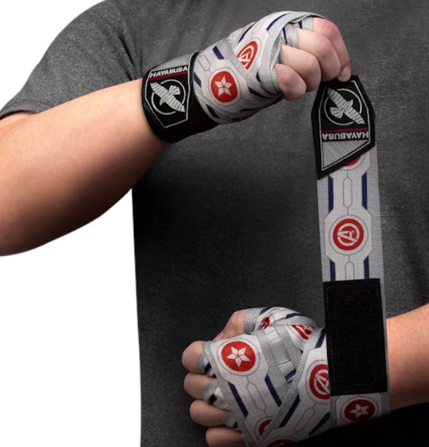 Hayabusa Marvel Hero Elite Handwraps Captain America Sam Wilson boxing bandages photo