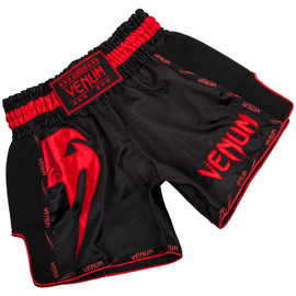 Шорты для тайского бокса Venum Giant Muay Thai Shorts Black Red