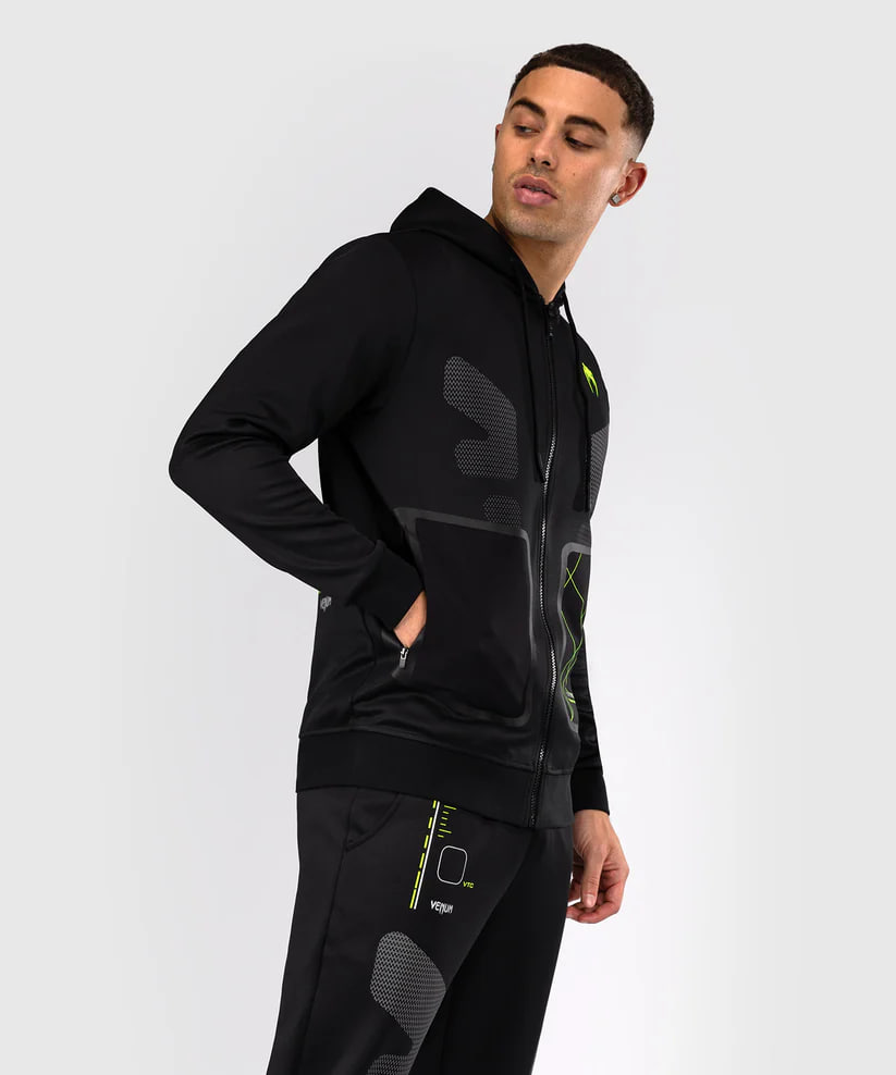 Venum Training Camp 4.0 Full Zip Hoodie - Black/Neon Green original
