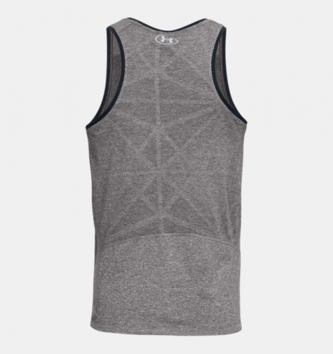 Under Armour Threadborne Swyft Singlet Charcoal T-shirt size
