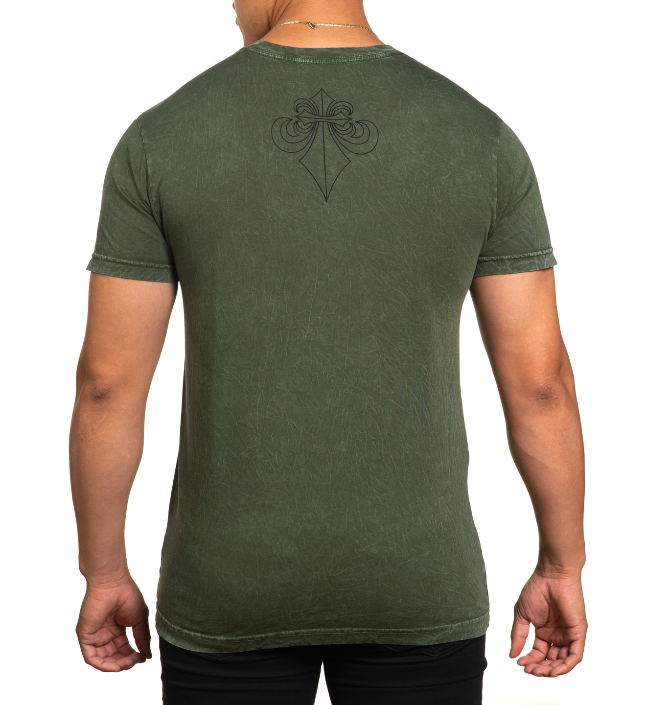 Футболка Affliction Black Night Tee Military Green купити