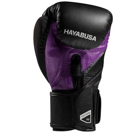 Боксерские перчатки Hayabusa T3 Boxing Gloves Black Purple, Фото № 3