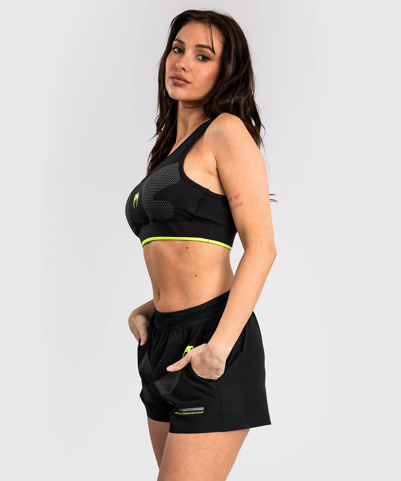 Venum Training Camp 4.0 Sport Bra - Black/Neon Green buy