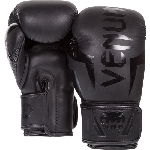 Боксерские перчатки Venum Elite Boxing Gloves Black купить
