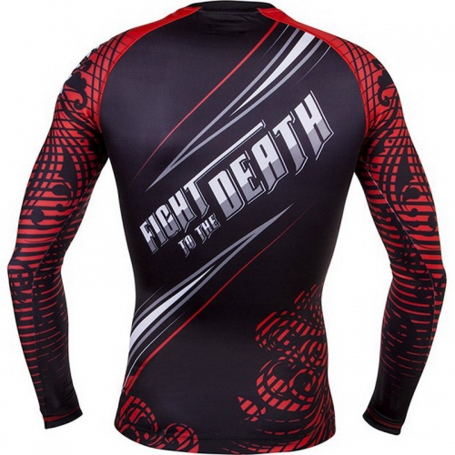Рашгард Venum Gladiator Rashguard Long Sleeves Black Red оригінал