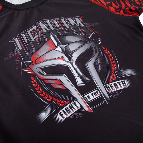 Рашгард Venum Gladiator Rashguard Long Sleeves Black Red розмір