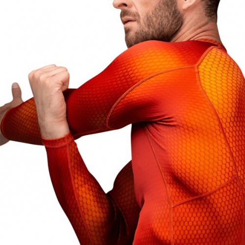 Hayabusa Fusion Rashguard - Red Yellow buy