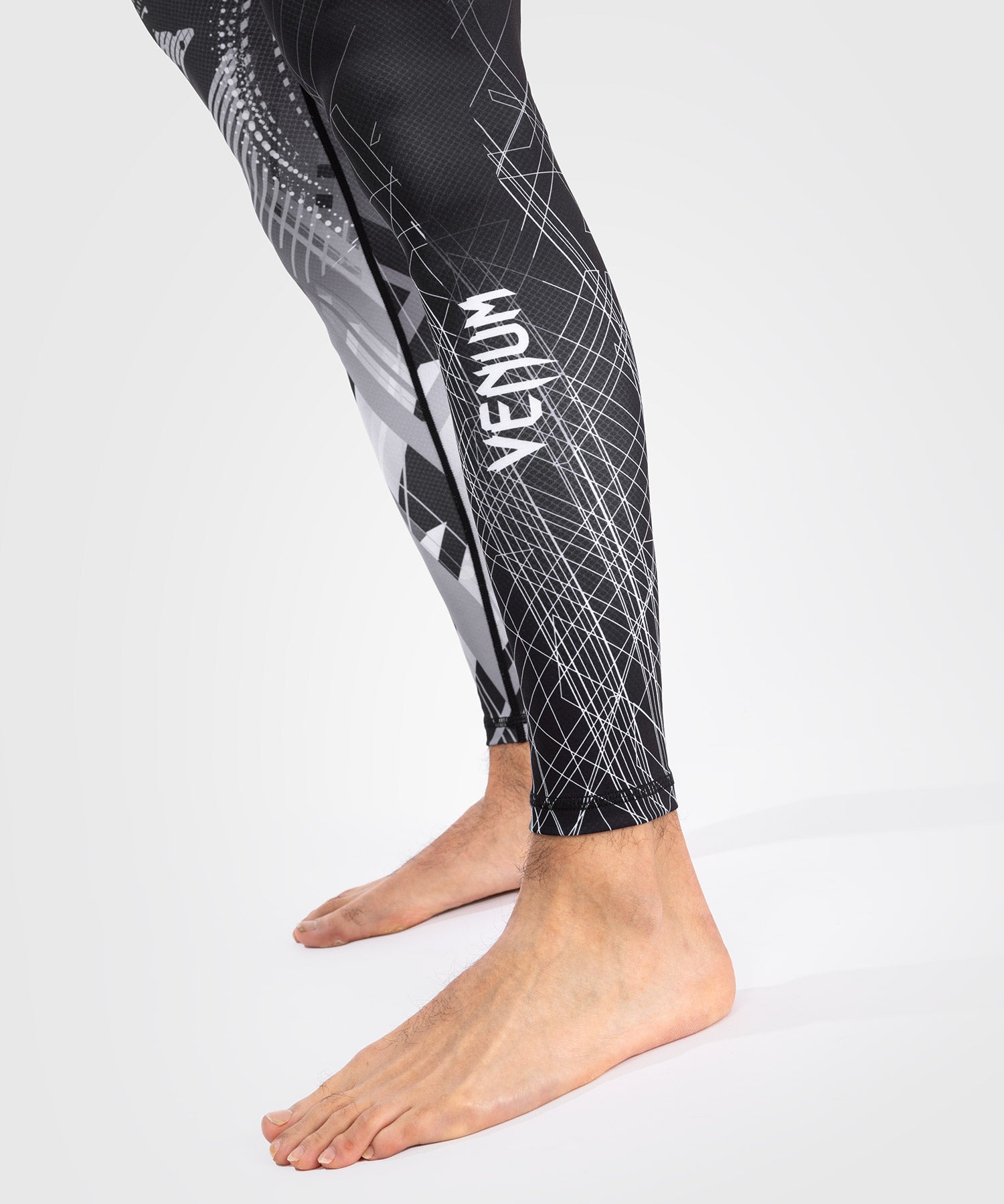 Compression pants Venum Gorilla Jungle Spats Black White photo