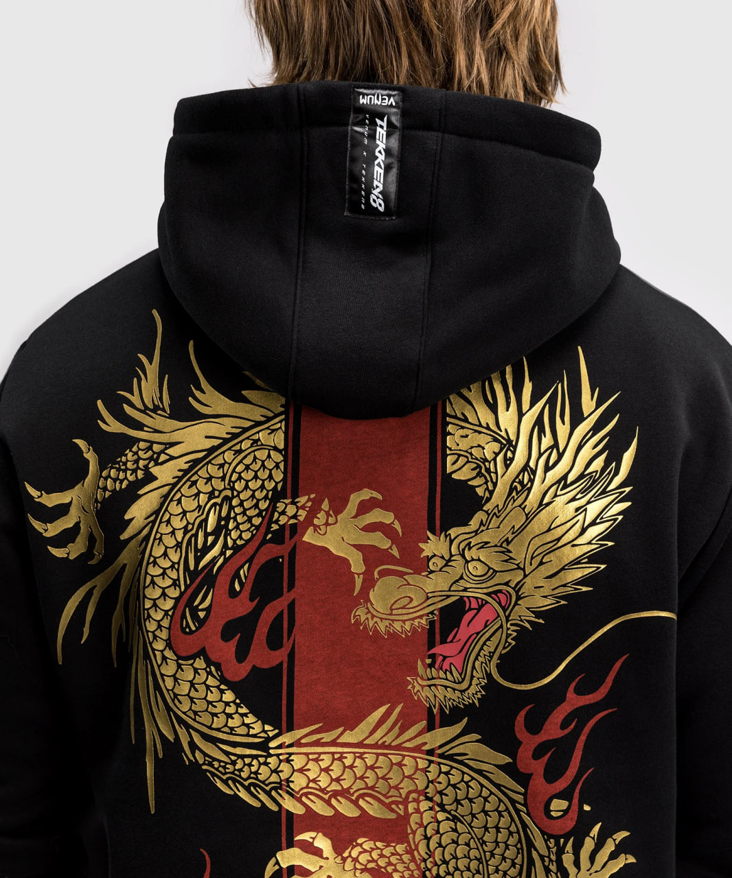 Худі Venum x TEKKEN 8 Marshall Law Hoodie Black Red Gold