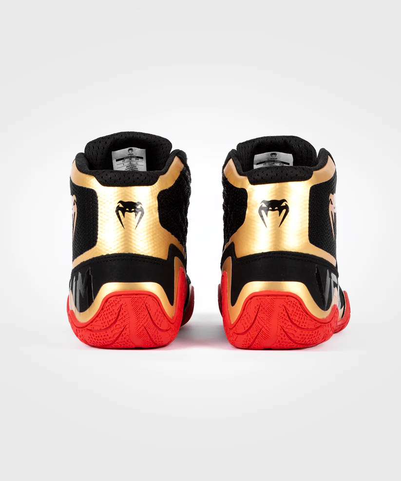 Борцовки Venum Elite Wrestling Shoes Black Gold Red размер