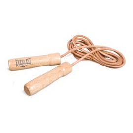 Скакалка Everlast Leather Weighted Jump Rope