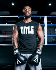 Sleeveless TITLE Boxing Iconic Block Muscle Tee Black White price