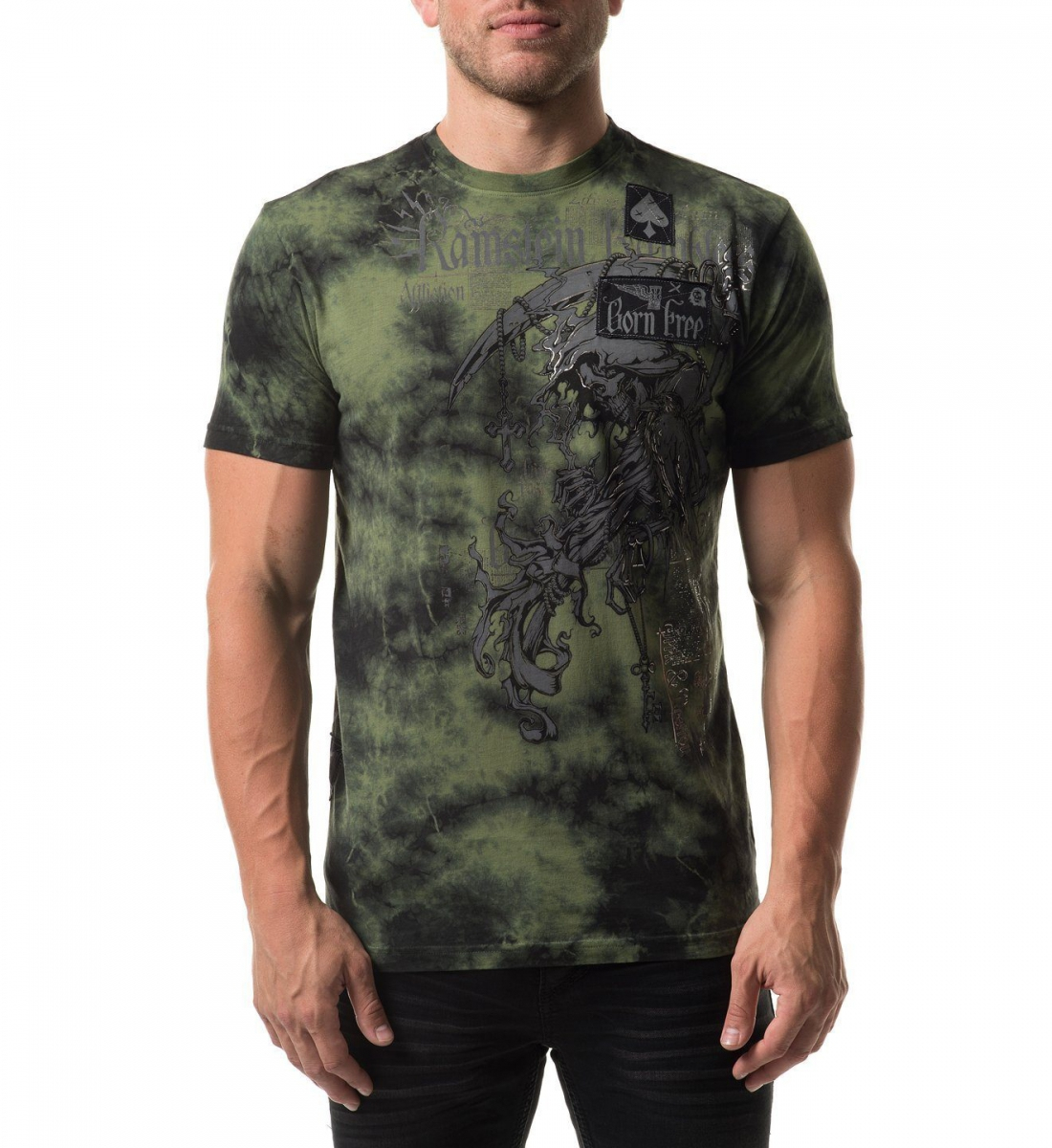 Футболка Affliction Range T-Shirt Green