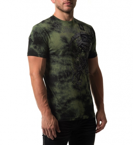 Affliction Range T-Shirt Green photo