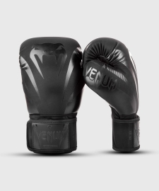 Боксерские перчатки Venum Impact Boxing Gloves Black Black