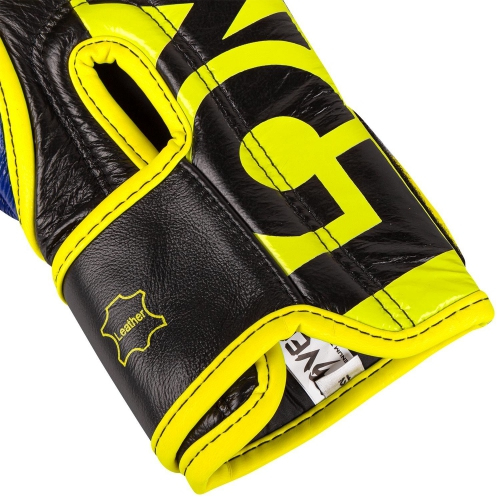 Boxing gloves Venum Hammer Pro Velcro Nappa leather Loma Edition Blue Yellow original