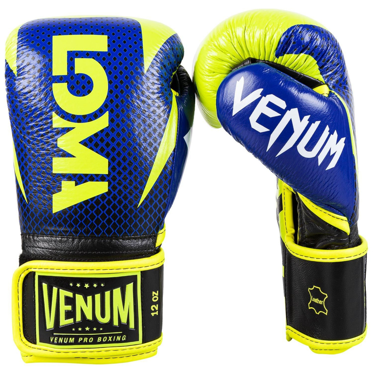 Боксерские перчатки Venum Hammer Pro Velcro Nappa leather Loma Edition Blue Yellow