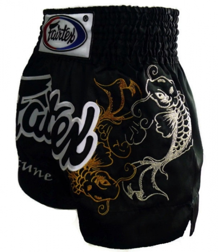 Шорты для тайского бокса Fairtex My Fortune Black Muaythai Shorts цена
