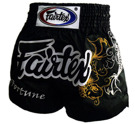 Шорты для тайского бокса Fairtex My Fortune Black Muaythai Shorts