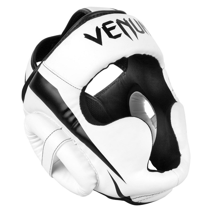 Шлем Venum Elite Headgear White Black