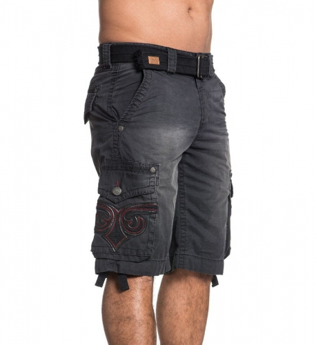 Шорты Affliction Core Shocked Cargo Short Black ціна