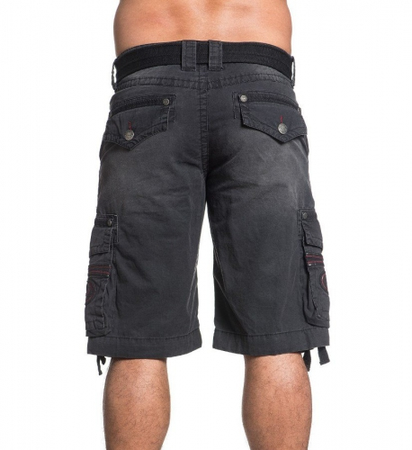 Шорты Affliction Core Shocked Cargo Short Black купити