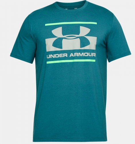 Футболка Under Armour Blocked Sportstyle Logo T-Shirt Green фото