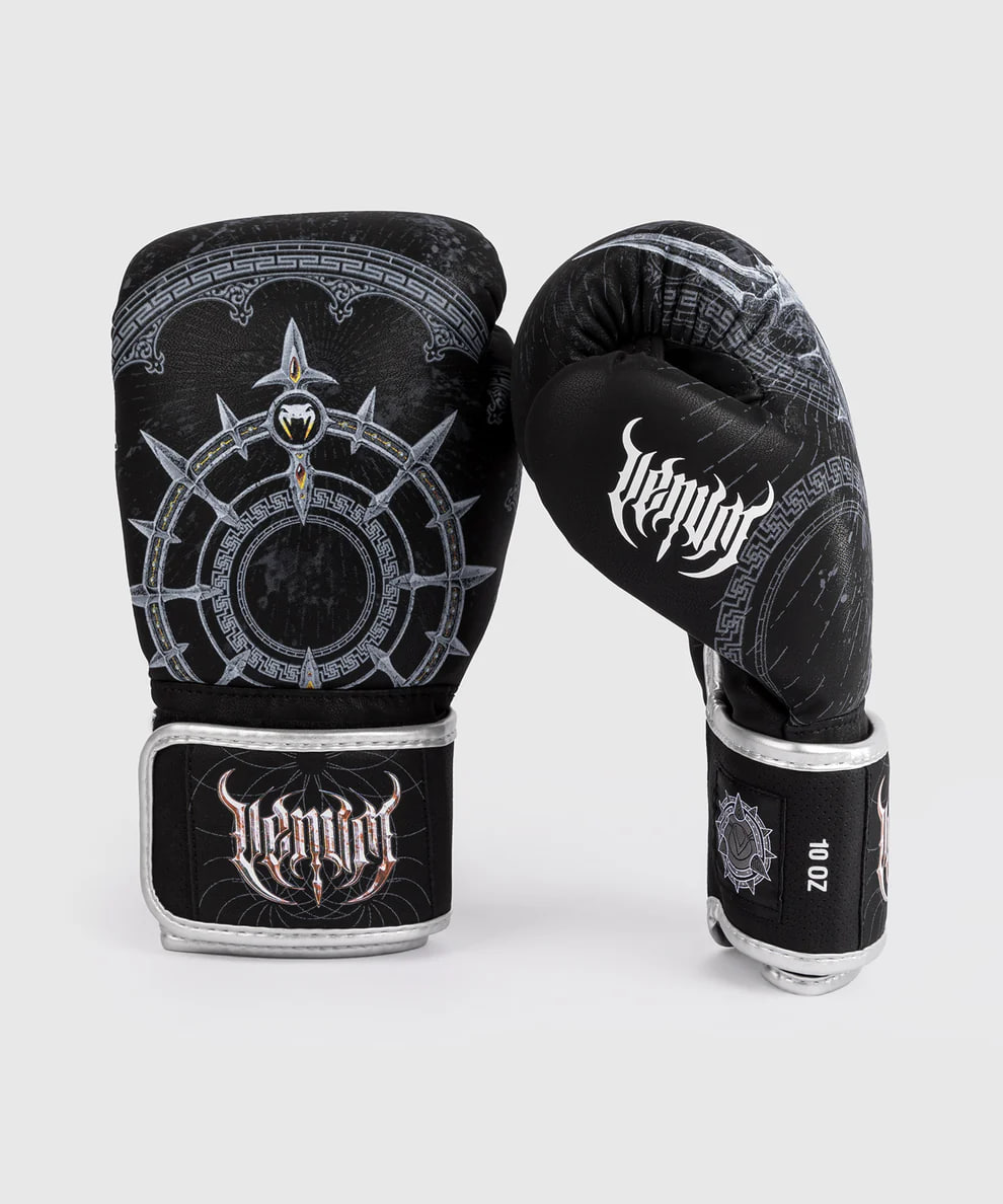 Боксерские перчатки Venum Gladiator 5.0 Boxing Gloves Black Silver купить