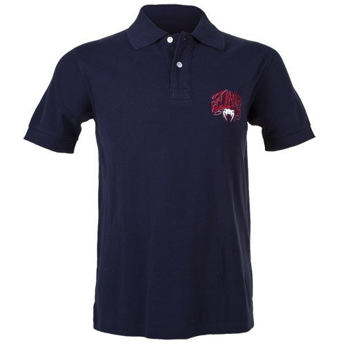 Venum Red Devil Polo T-shirt - Navy photo