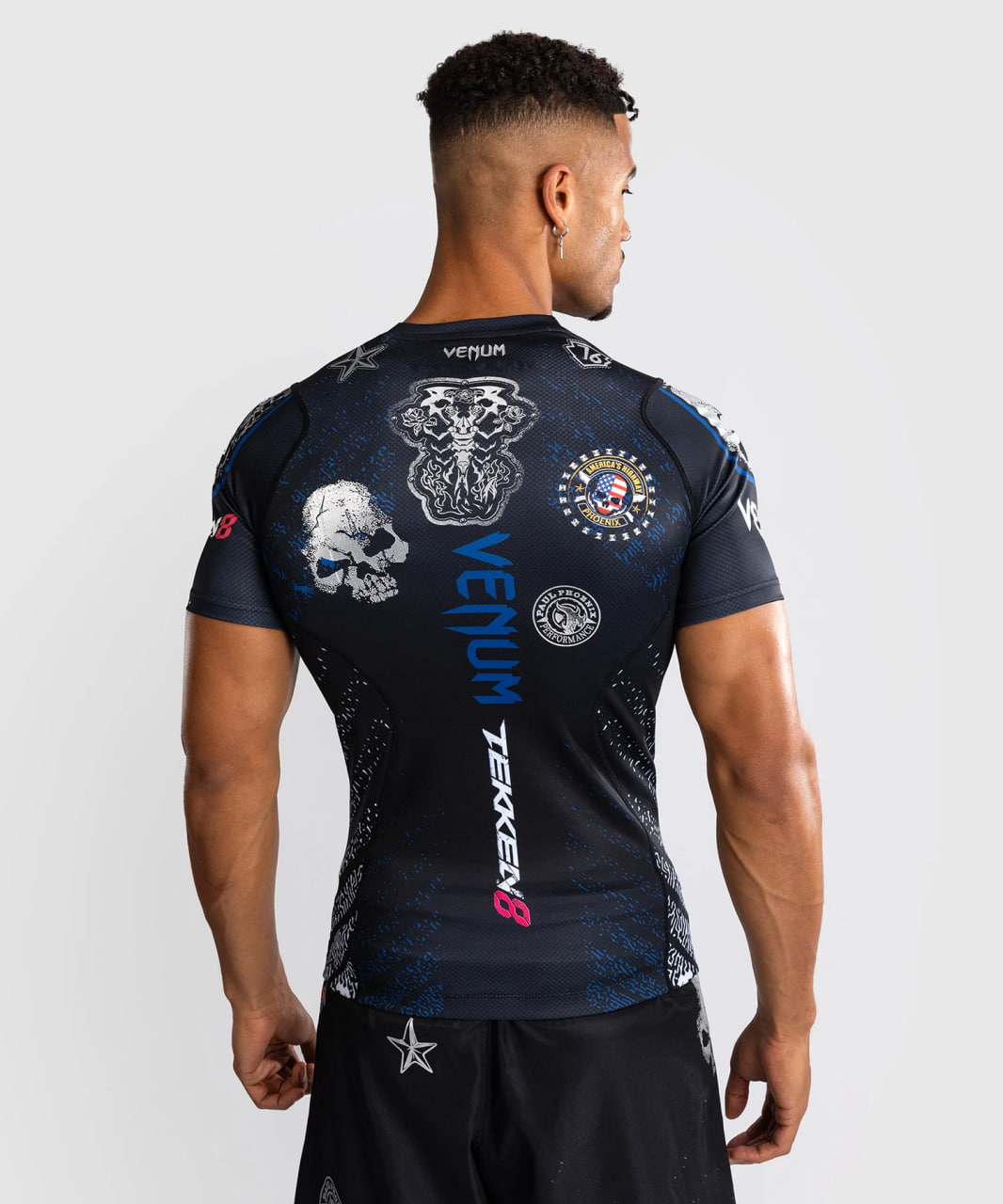 Рашгард Venum x TEKKEN 8 Paul Phoenix Rashguard Black Blue ціна