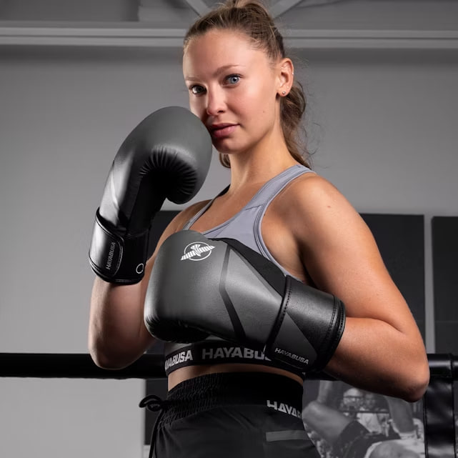 Hayabusa E1 Boxing Gloves Grey Black size