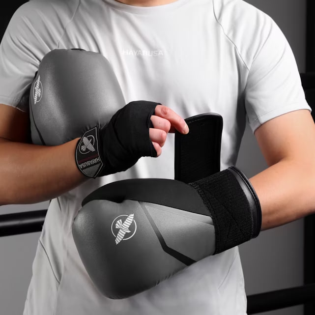 Hayabusa E1 Boxing Gloves Grey Black original