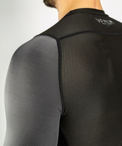 Рашгард Venum G-Fit Rashguard Long Sleeves Grey Black оригинал