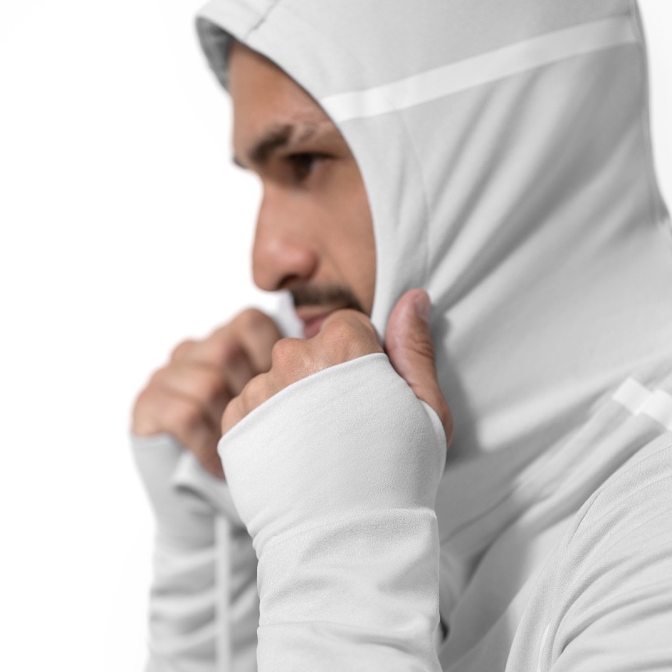 Худі Hayabusa Men’s Zip-Up Performance Hoodie Light Grey фото