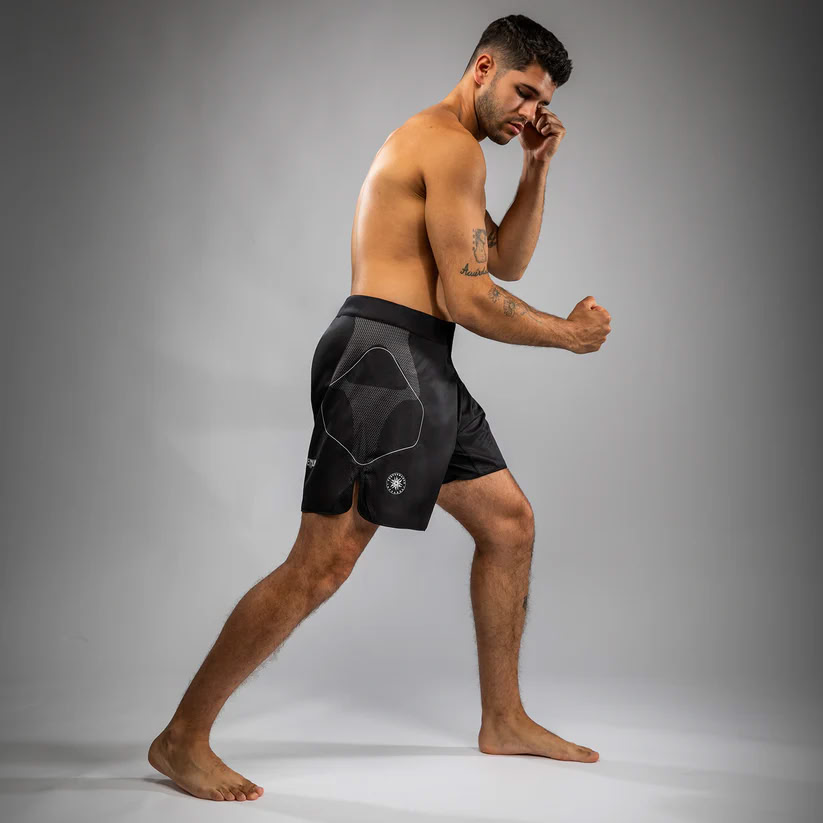 Шорты для ММА Venum Nexus Fight Shorts Black Silver размер
