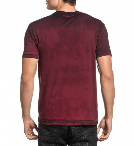 Футболка Affliction Crusher T-Shirt Red купить