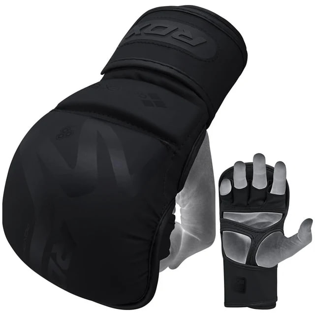 Рукавиці для ММА RDX T15 Noir Hybrid Mma Grappling Gloves Black купити