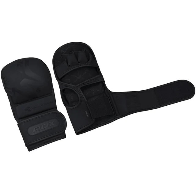 Рукавиці для ММА RDX T15 Noir Hybrid Mma Grappling Gloves Black фото