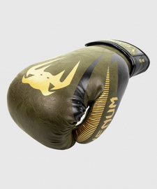 Боксерские перчатки Venum Impact Boxing Gloves Khaki Gold, Фото № 4