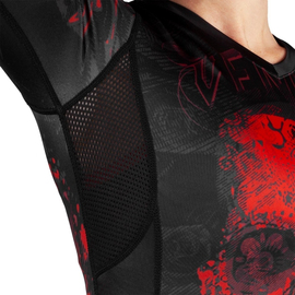 Женский рашгард Venum Santa Muerte 3.0 Long Sleeves Rashguard Black Red For Women, Фото № 4