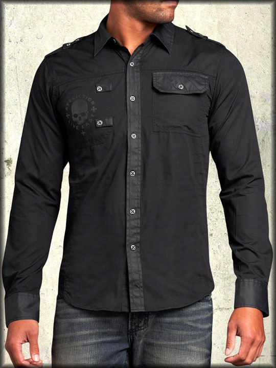 Рубашка Affliction Black Premium Shirt